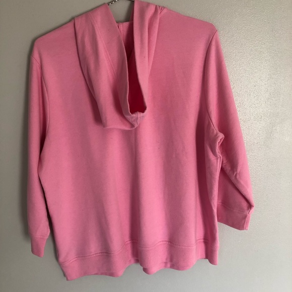 Lauren Ralph Lauren Pink 1/4 Sleeve Hoodie - Picture 5 of 5